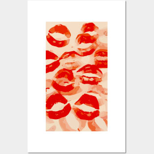 Lips Abstract Art Posters and Art